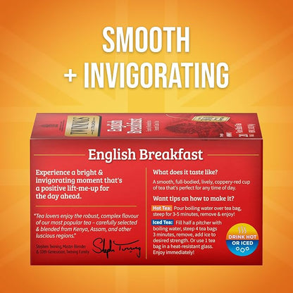 English Breakfast Black Tea Bags by Twinings
