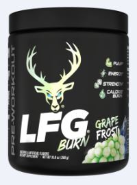 LFG Burn PreWorkout Grape Frost by Bucked Up