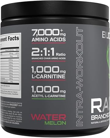 Racked BCAA Watermelon Powder by Bucked Up