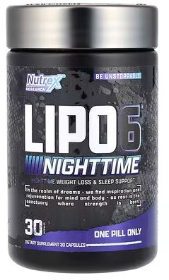Lipo6 Nighttime Weight Loss Capsules by Nutrex