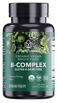 Organic Vegan B-Complex Capsules by Plant Fusion