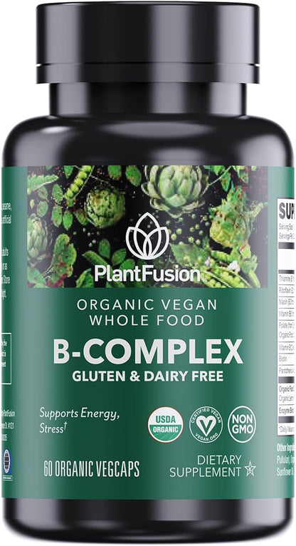 Organic Vegan B-Complex Capsules by Plant Fusion