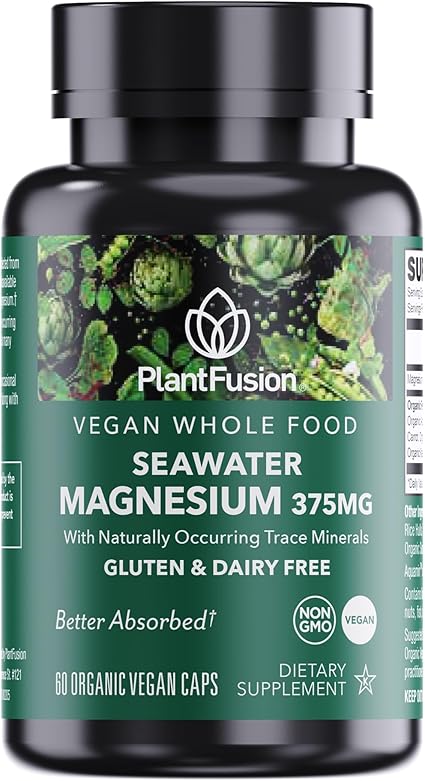 Vegan Seawater Sourced Magnesium Capsules by Plant Fusion