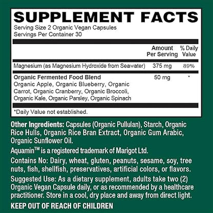 Vegan Seawater Sourced Magnesium Capsules by Plant Fusion