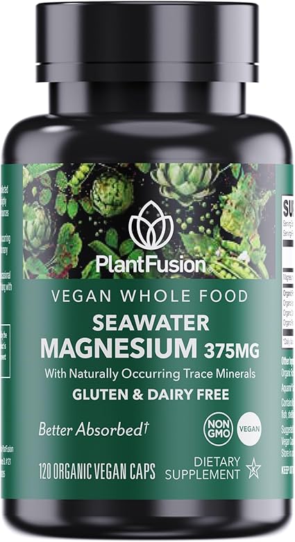 Vegan Seawater Sourced Magnesium Capsules by Plant Fusion