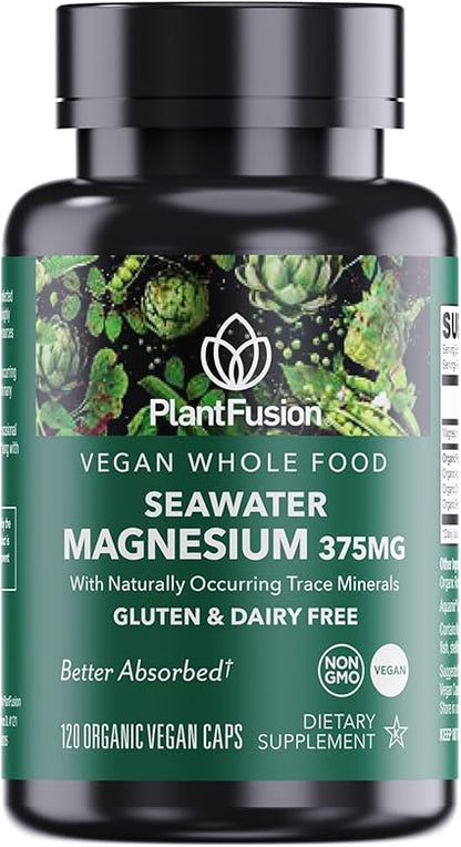 Vegan Seawater Sourced Magnesium Capsules by Plant Fusion