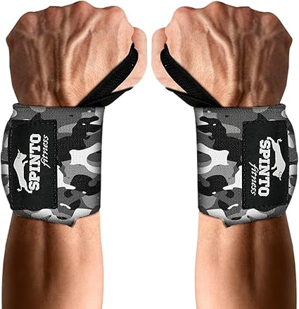 Grey Camo Heavy Duty Wrist Wrap 24 inch by Spinto