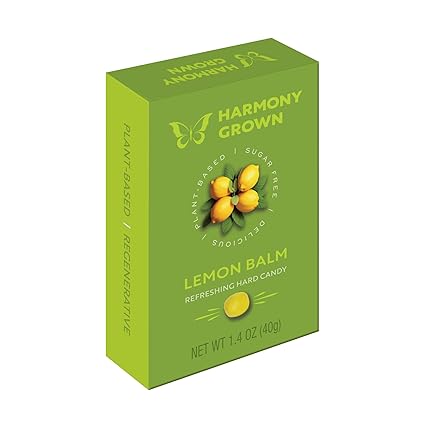 Hard Candy Sugar Fee Lemon Balm by Harmony Grown Stevita