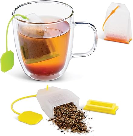 Silicone Reusable Tea Infuser Bags by HIC Kitchen