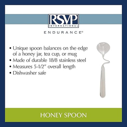 Stainless Steel Honey Dipper Spoon by RSVP International