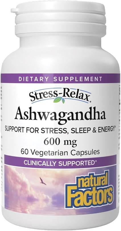 Ashwagandha 600mg Capsules by Natural Factors