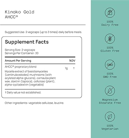 Kinoko Gold AHCC Capsules by Quality of Life