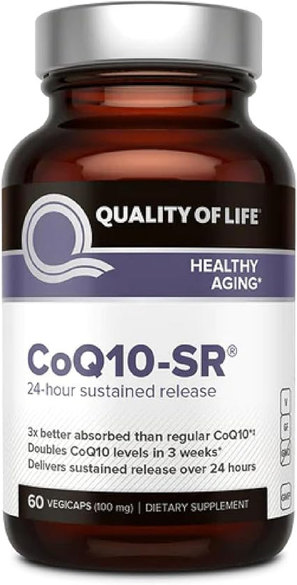 CoQ-10 100mg SR Capsules by Quality of Life