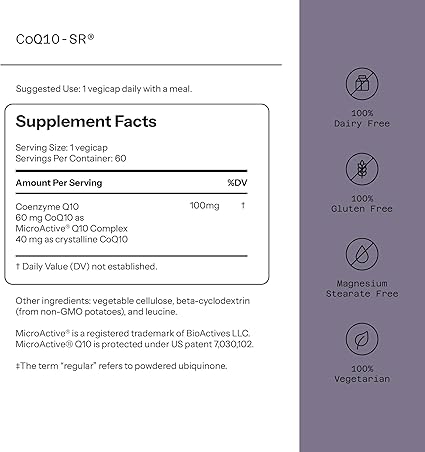 CoQ-10 100mg SR Capsules by Quality of Life