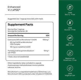 Enhanced VitaPQQ With CoQ10-SR Capsules by Quality of Life