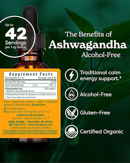 Alcohol Free Ashwagandha Extract by Herb Pharm