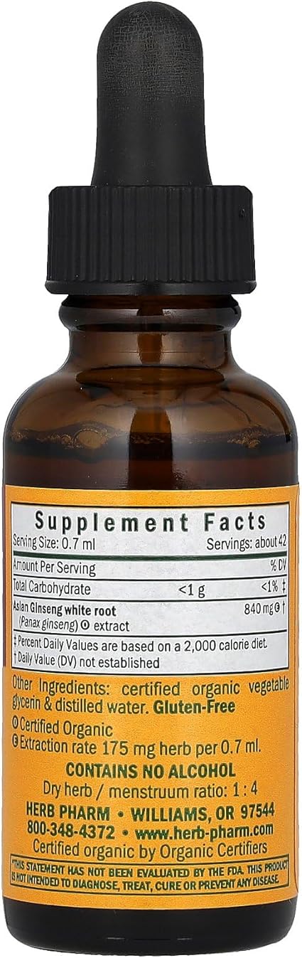 Alcohol Free Ansian Ginseng Extract by Herb Pharm