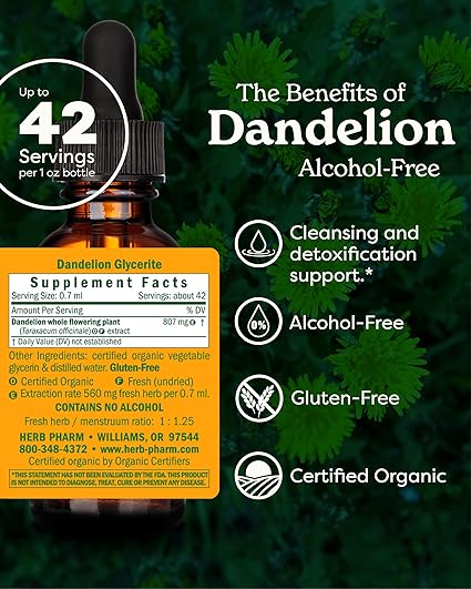 Alcohol Free Dandelion Extract by Herb Pharm