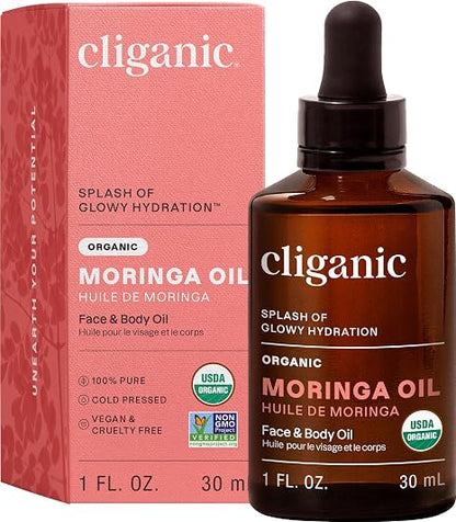 Organic Moringa Oil by Cliganic
