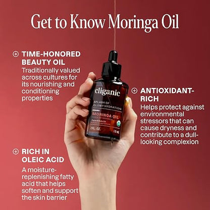 Organic Moringa Oil by Cliganic