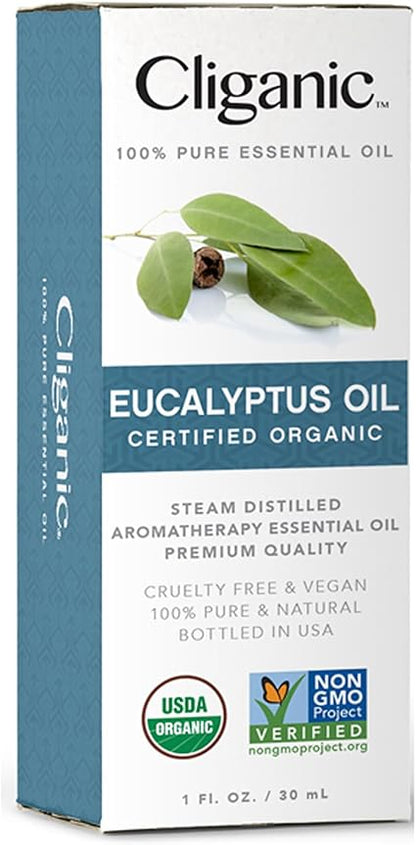 Organic Eucalyptus Essential Oil by Cliganic