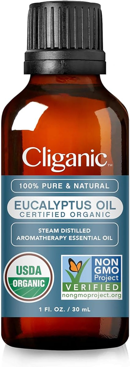 Organic Eucalyptus Essential Oil by Cliganic