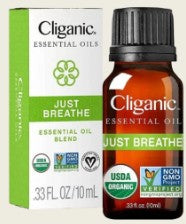 Organic Just Breathe Essential Oil Blend by Cliganic