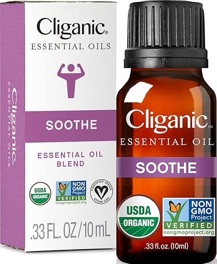 Organic Soothe Essential Oil Blend by Cliganic