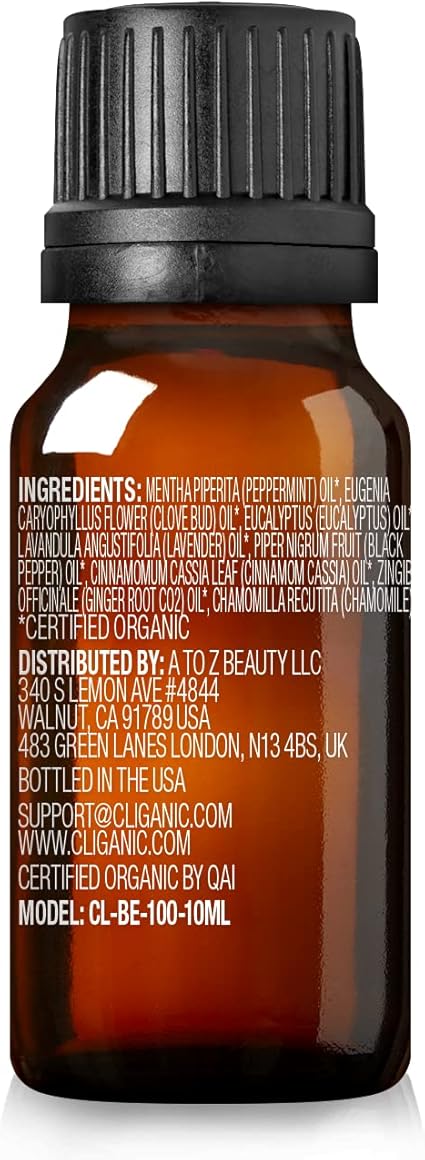 Organic Soothe Essential Oil Blend by Cliganic