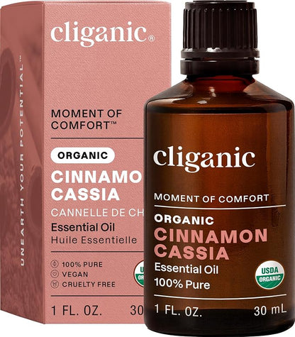 Organic Cinnamon Cassia Essential Oil by Cliganic