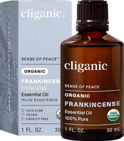 Organic Frankencense Essential Oil by Cliganic