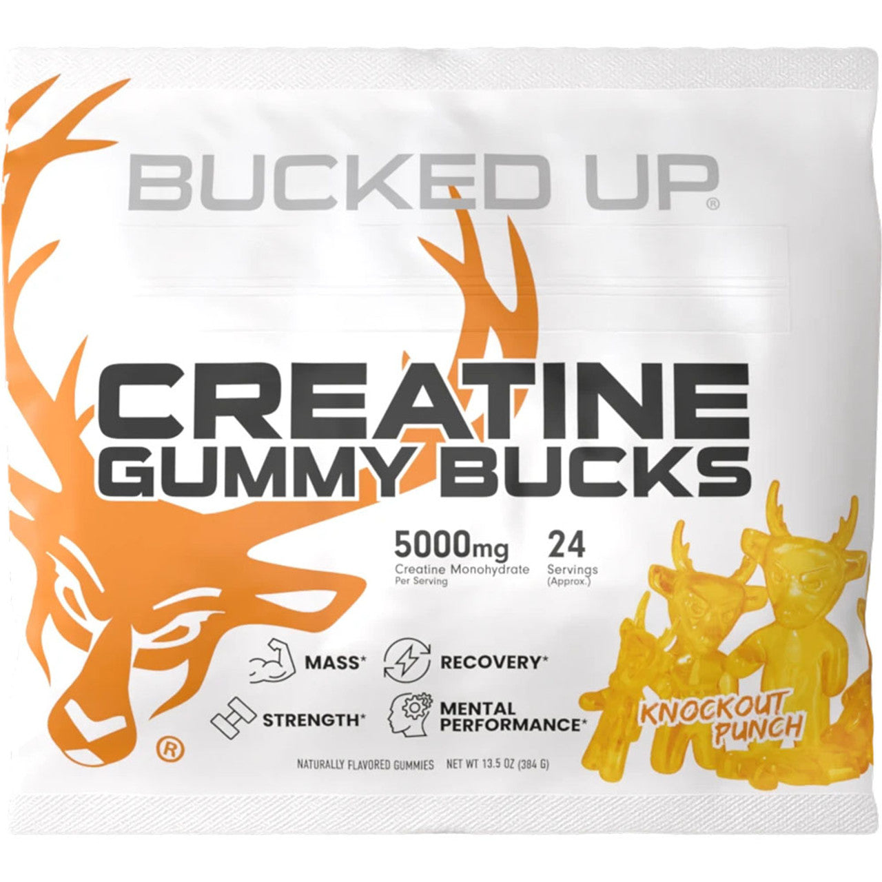 Creatine Gummy Bucks Knockout Punch by Bucked Up