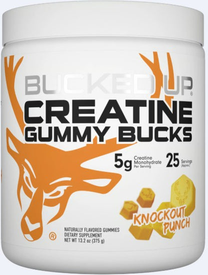Creatine Gummy Bucks Knockout Punch by Bucked Up