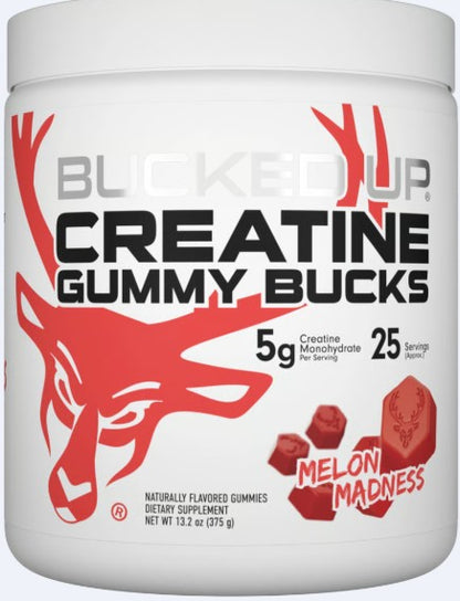 Creatine Gummy Bucks Melon Madness by Bucked Up