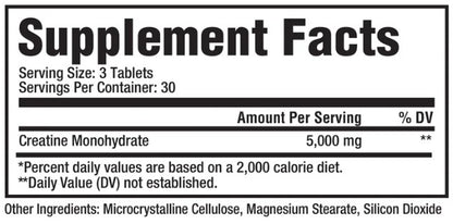 Creatine 5000 Tablets by Metabolic Nutrition