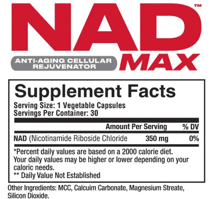NAD Max Capsules by Metabolic Nutrition
