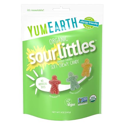 Organic Sour Littles Gummy Candy by Yum Earth
