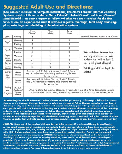 Men's Rebuild Internal Cleansing Kit by Yerba Prima