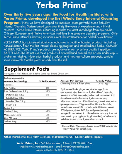 Men's Rebuild Internal Cleansing Kit by Yerba Prima