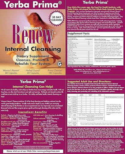 Women's Renew Internal Cleansing Kit by Yerba Prima