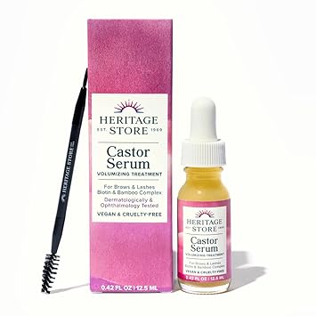 Castor Oil Serum for Lashes & Brows by Heritage Store