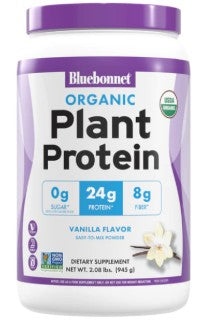 Orgnic Plant Protein Vanilla by Bluebonnet