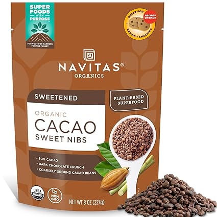 Sweetened Organic Cacao Nibs by Navitas