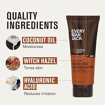 Beard & Face Recovery Lotion Sandalwood by Every Man Jack