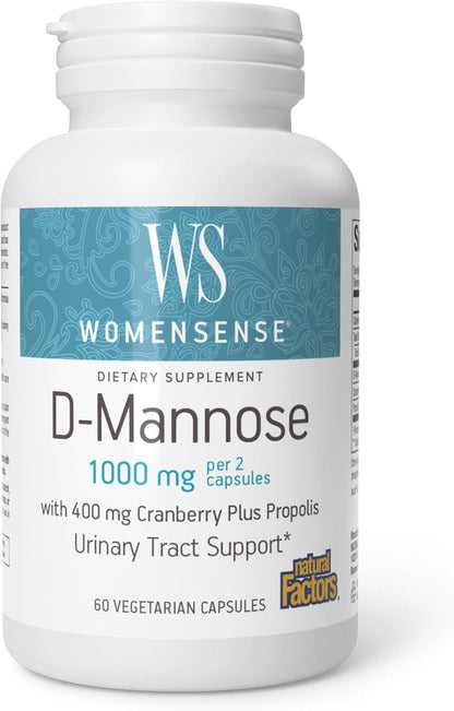 D-Mannose Plus Capsules by Natural Factors