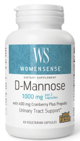 D-Mannose Plus Capsules by Natural Factors