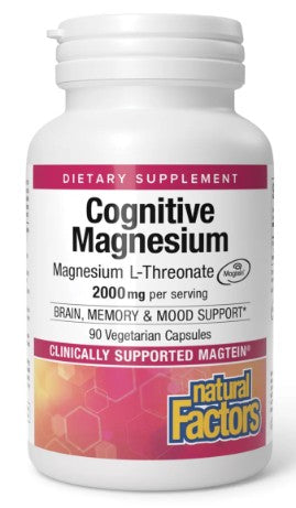 Cognitive Magnesium Threonate Capsules by Natural Factors