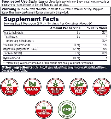 Radiant Magnesium Mixed Berry Powder by Kal