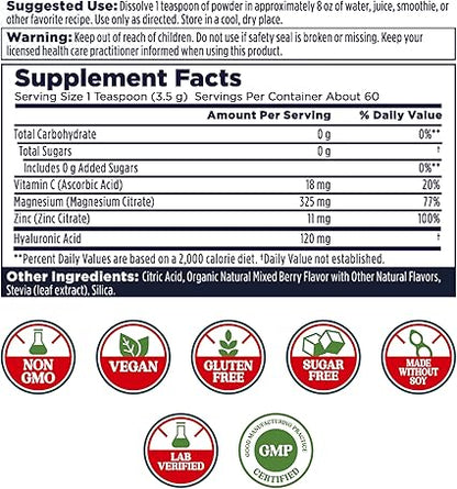 Radiant Magnesium Mixed Berry Powder by Kal