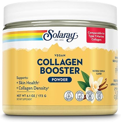 Vegan Collagen Booster Vanilla Powder by Solaray